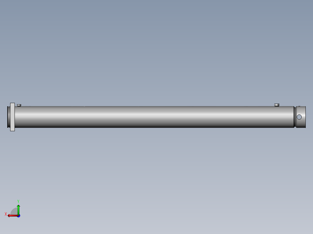 液压缸管后视图