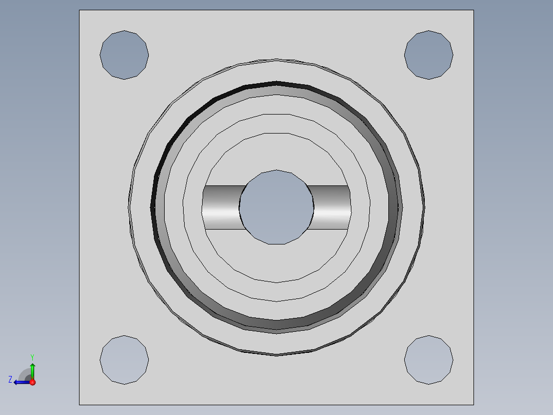 液压缸管右视图