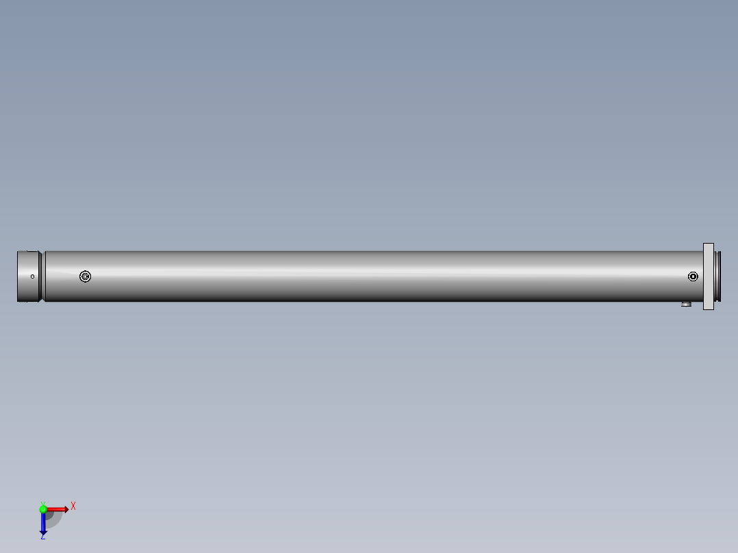液压缸管俯视图