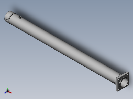 液压缸管正等轴测缩略图