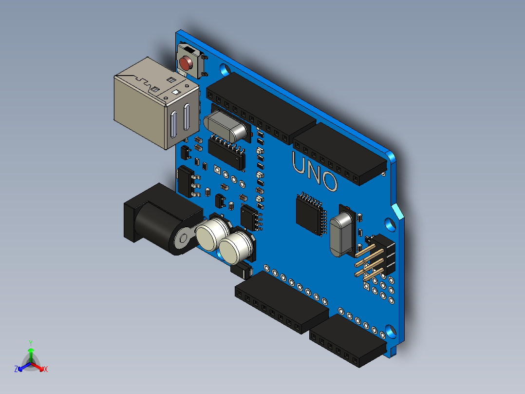 电路板、主板(25)正等轴测图
