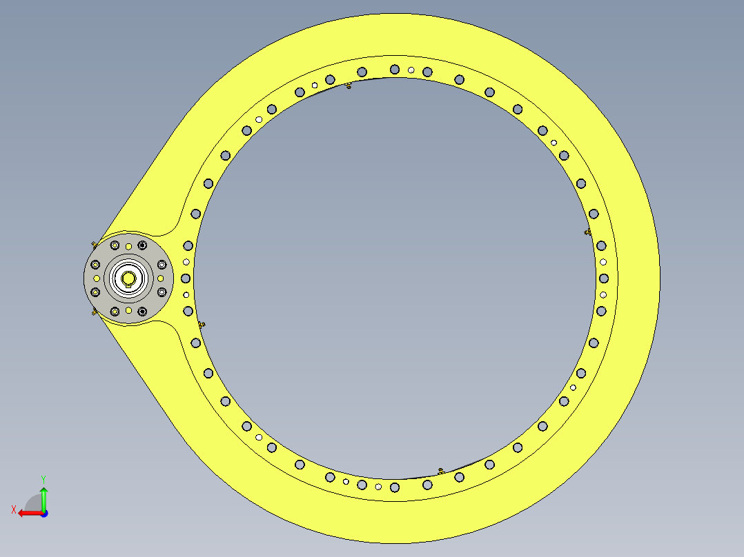 回转驱动后视图