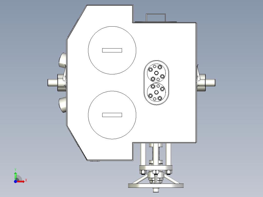 烛芯式熔体溶液过滤器前视图
