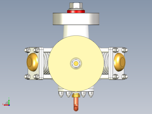 三缸星式蒸汽机three-cylinder-radial-steam-模型格式为 stp igs后视缩略图