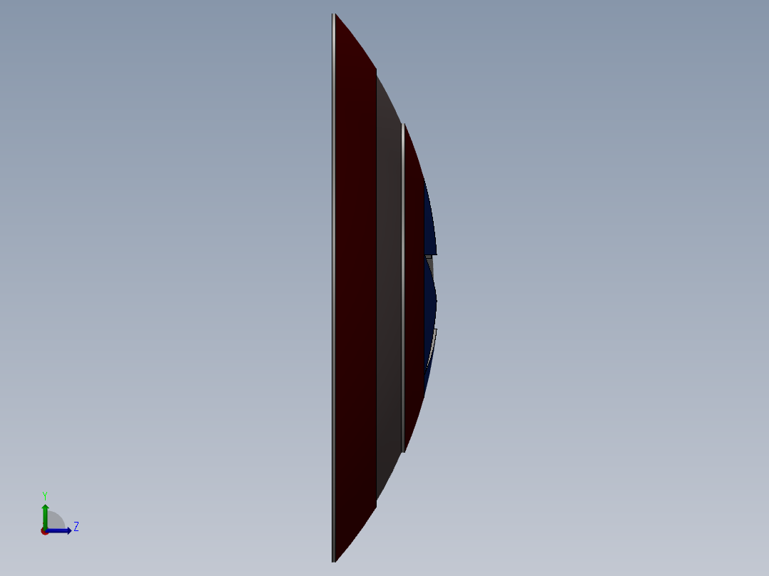 美国队长的盾牌左视图