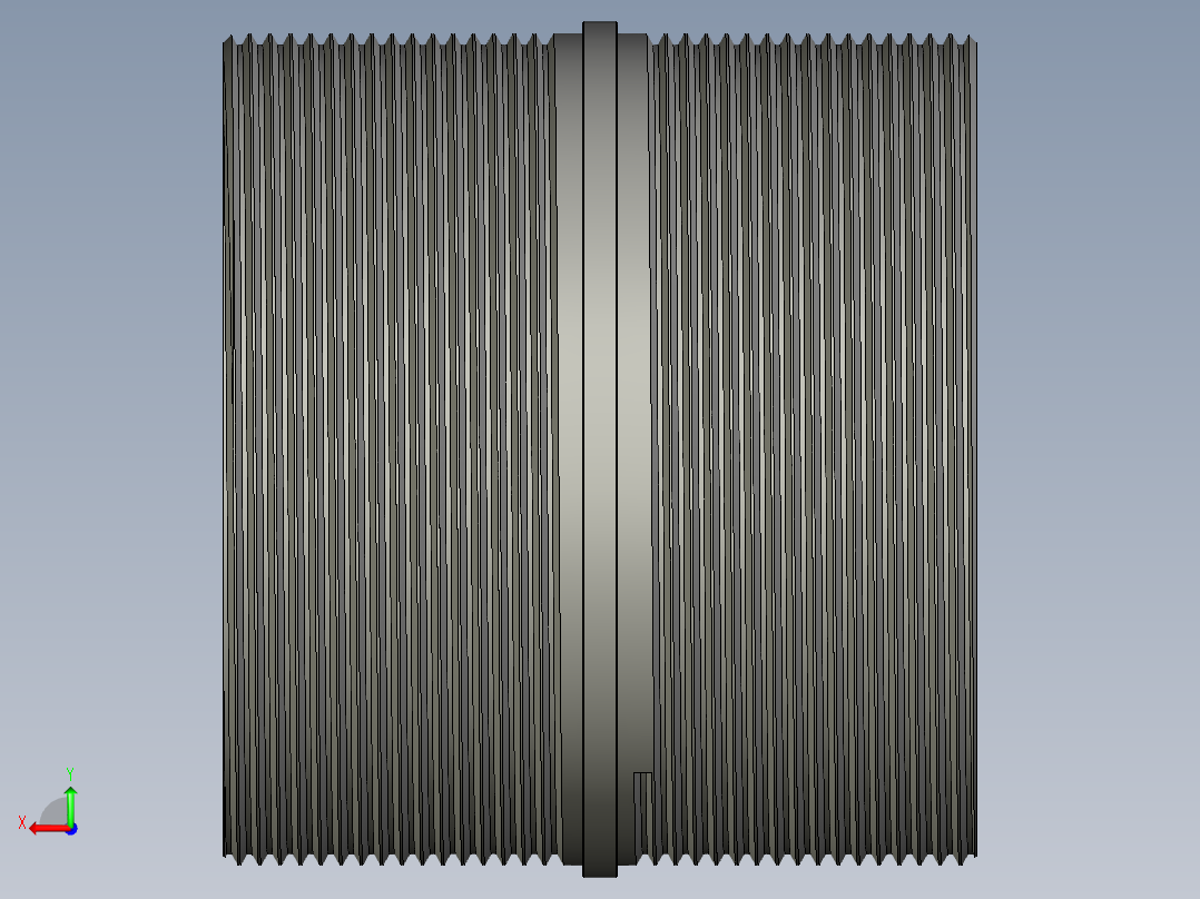 螺纹管对丝-圆边等径 DN80后视图