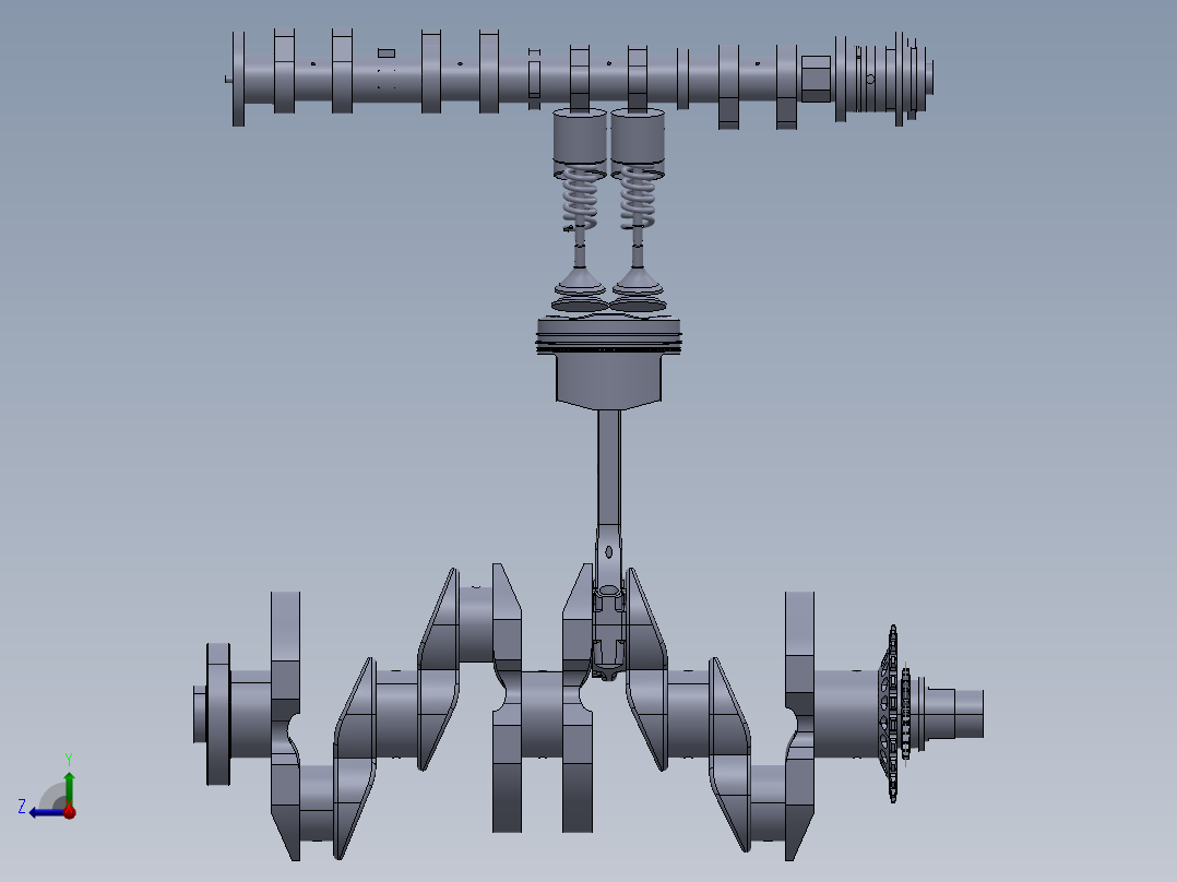 双顶置凸轮轴气门机构