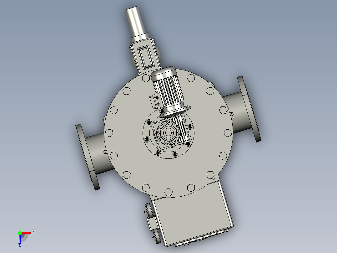 刷式自清洗过滤器俯视图