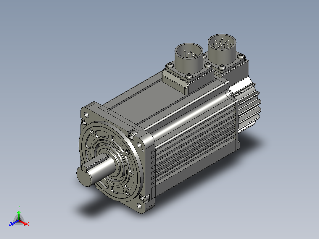汇川伺服电机MS1H2-15C30CB-T331Z主视图