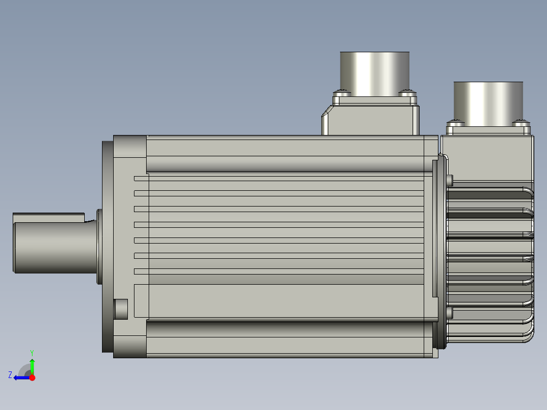 汇川伺服电机MS1H2-15C30CB-T331Z右视图