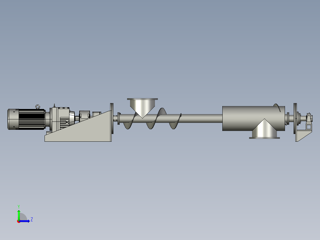 螺旋输送机总图-GL325左视图