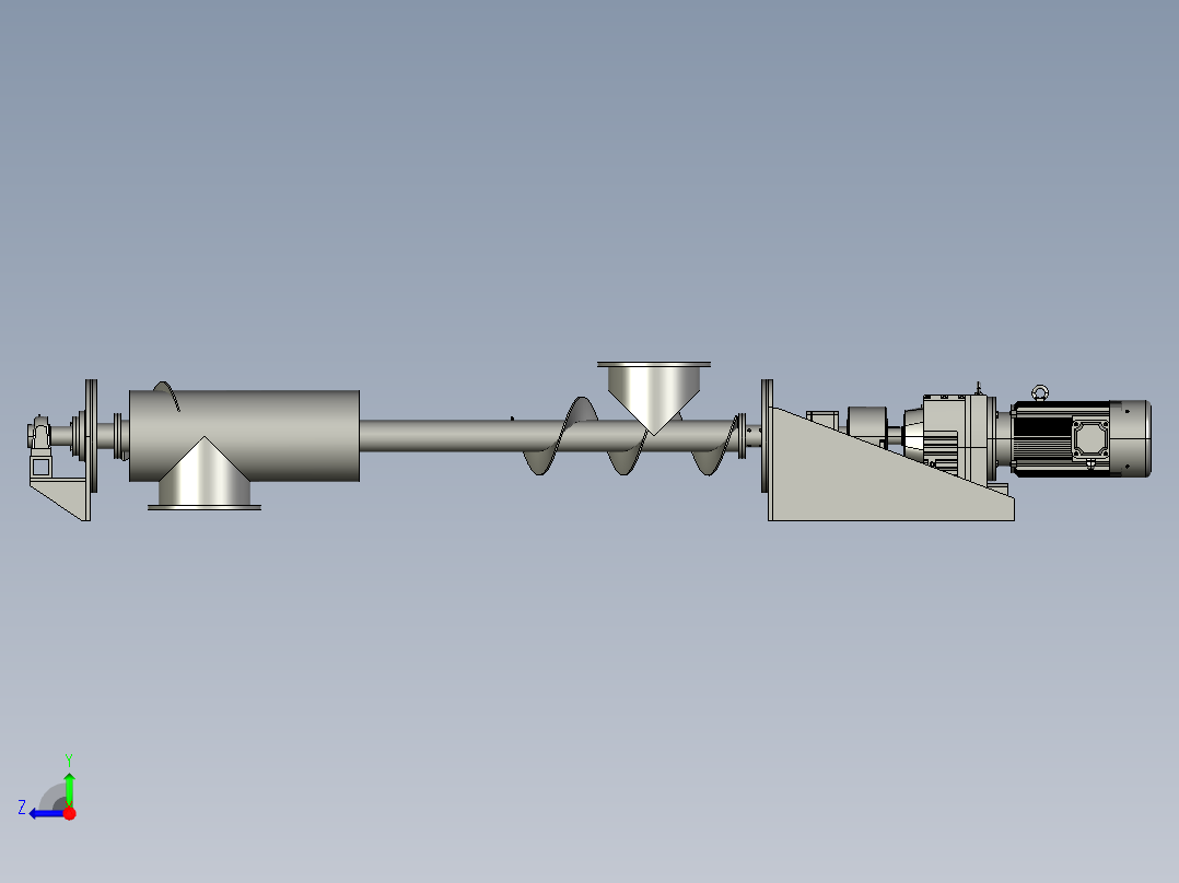 螺旋输送机总图-GL325右视图