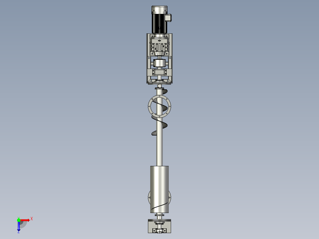 螺旋输送机总图-GL325俯视图