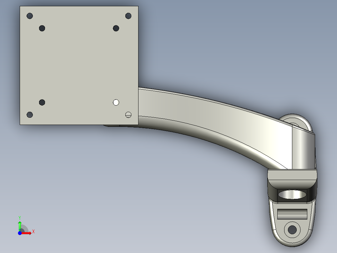 奇朗-WMA-300显示器支架前视图