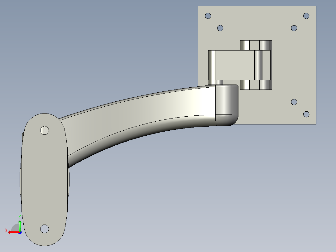 奇朗-WMA-300显示器支架后视图