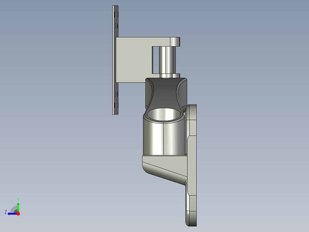 奇朗-WMA-300显示器支架右视图