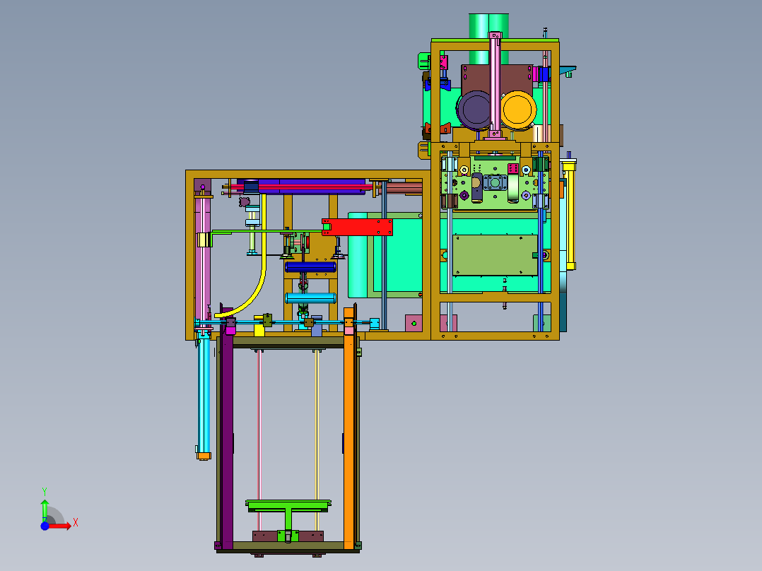 大桶套袋包膜机前视图