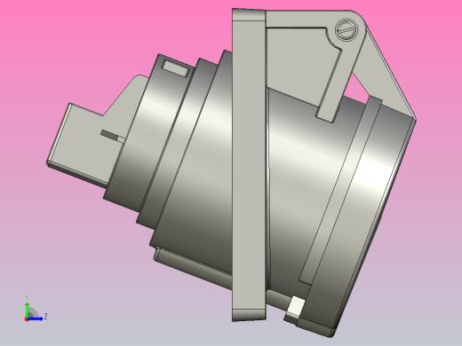 16A240V3极舱壁插座左视缩略图