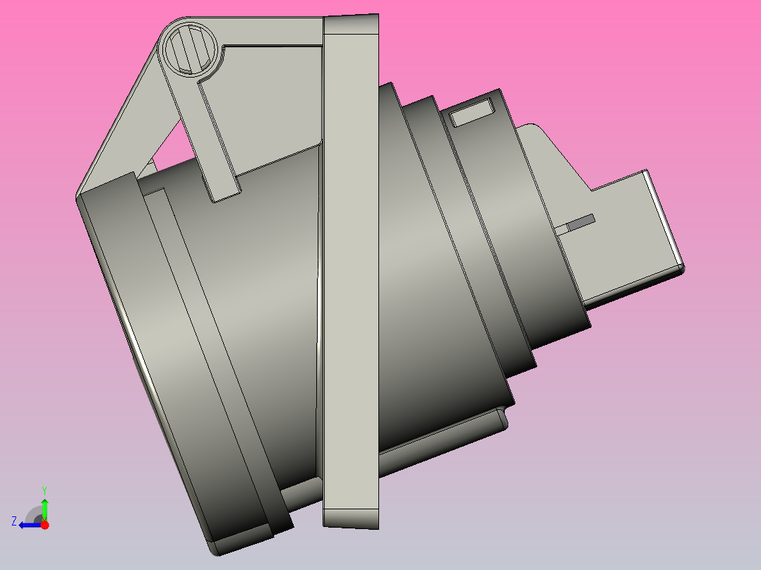16A240V3极舱壁插座右视图