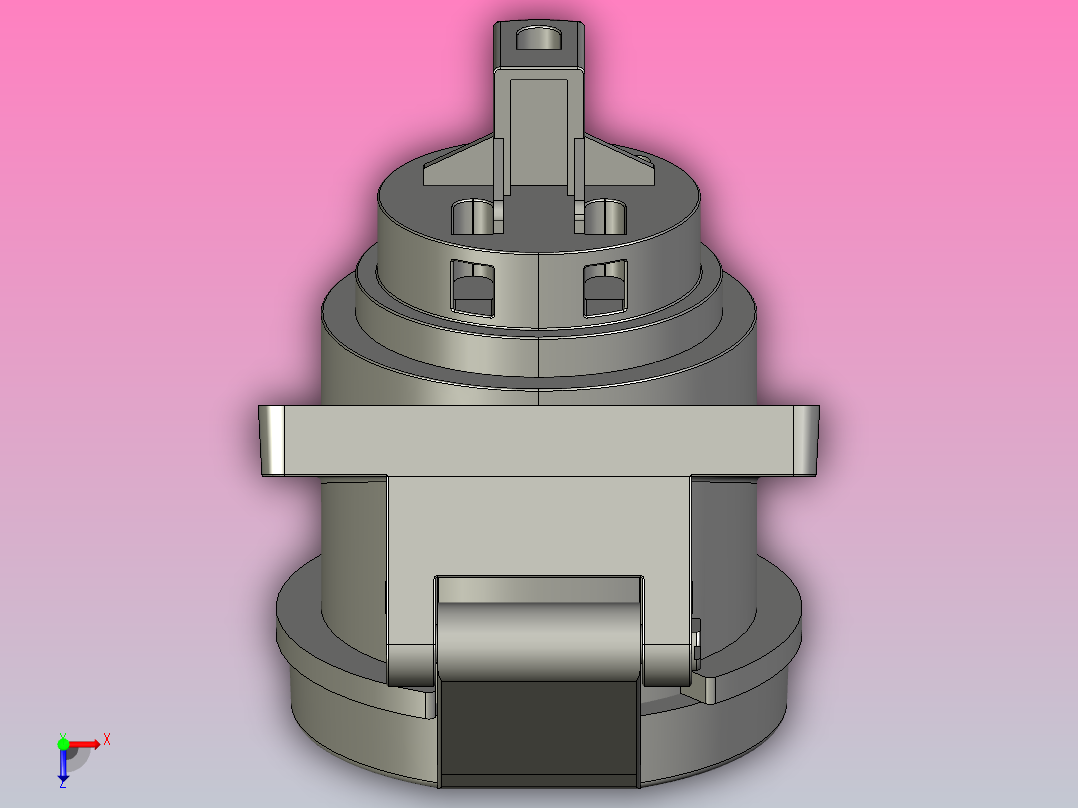 16A240V3极舱壁插座俯视图