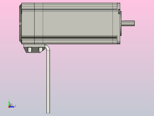 CME抱闸型60机座3D图左视缩略图
