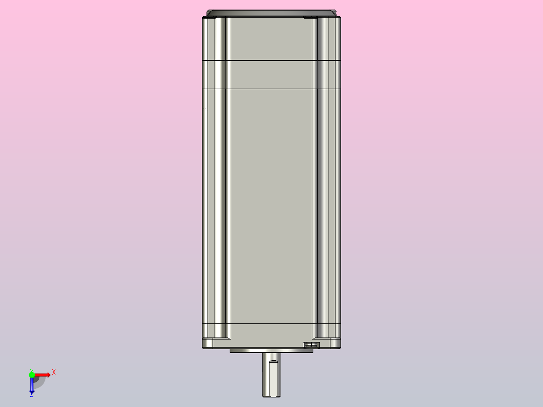 CME抱闸型60机座3D图俯视图