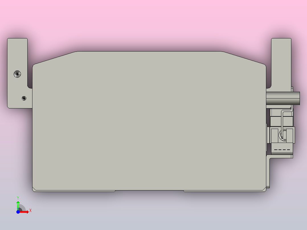 直驱直线电机轴TPA-LNP-140D-P13-L3840-C-1-3-C-10-N3(磁栅尺)前视图