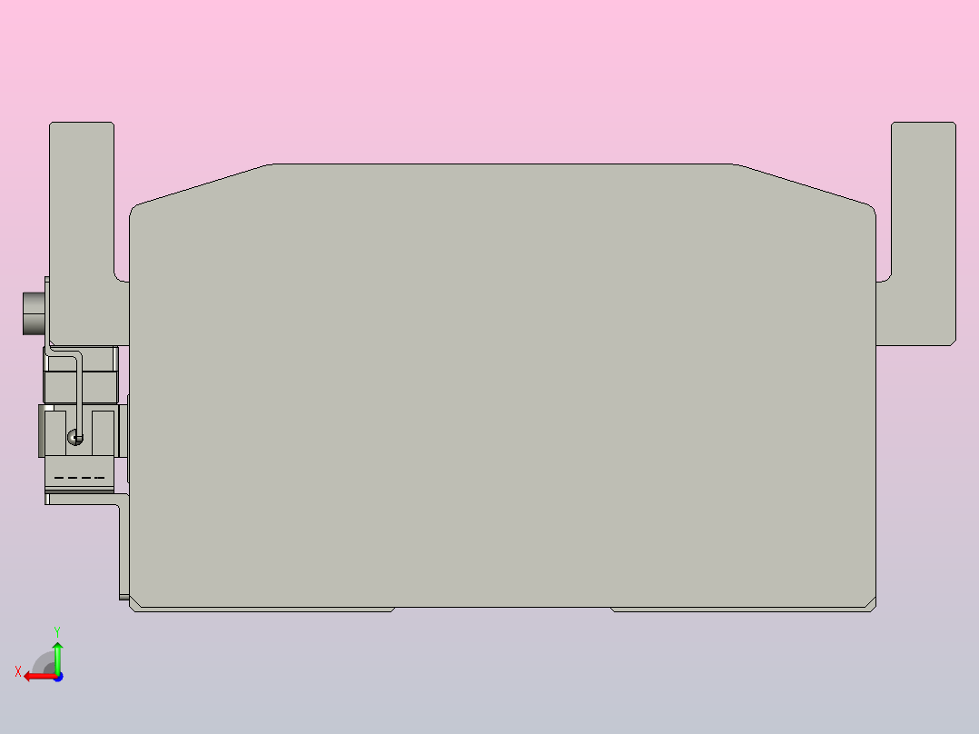 直驱直线电机轴TPA-LNP-140D-P13-L3840-C-1-3-C-10-N3(磁栅尺)后视图