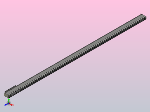 直驱直线电机轴TPA-LNP-140D-P13-L3840-C-1-3-C-10-N3(磁栅尺)正等轴测缩略图