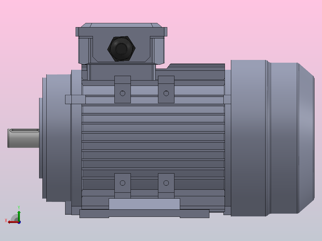 三相电动机MS803-2后视图