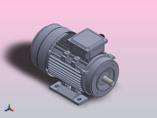 三相电动机MS803-2正等轴测缩略图