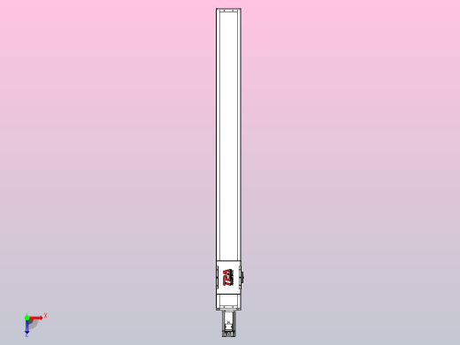 滚珠丝杠直线轴带导轨全封闭TPA-HCR-110D-1610C-L1100-M-Y-P40-N3俯视缩略图