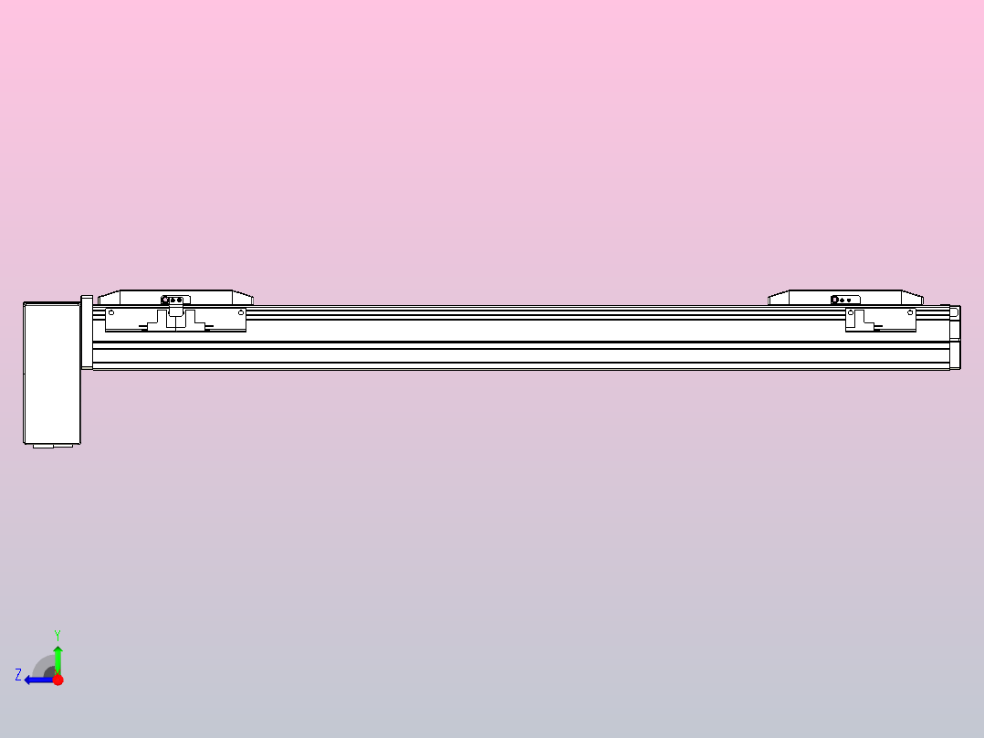 皮带直线轴双滑块型TPA-GCBS-50-P42-L175-RP-M10-N3右视图