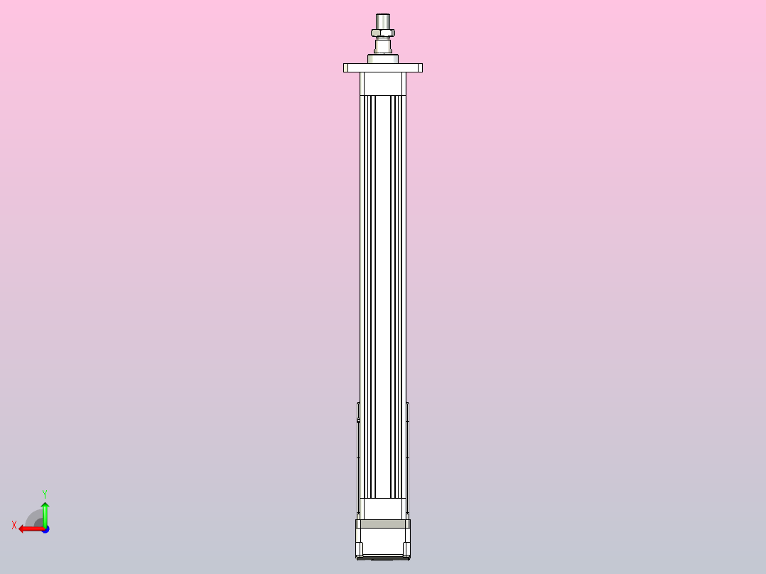 轻载电动缸TPA-ESR40-1210C-L350-MR-FA-W-P40-C3后视图