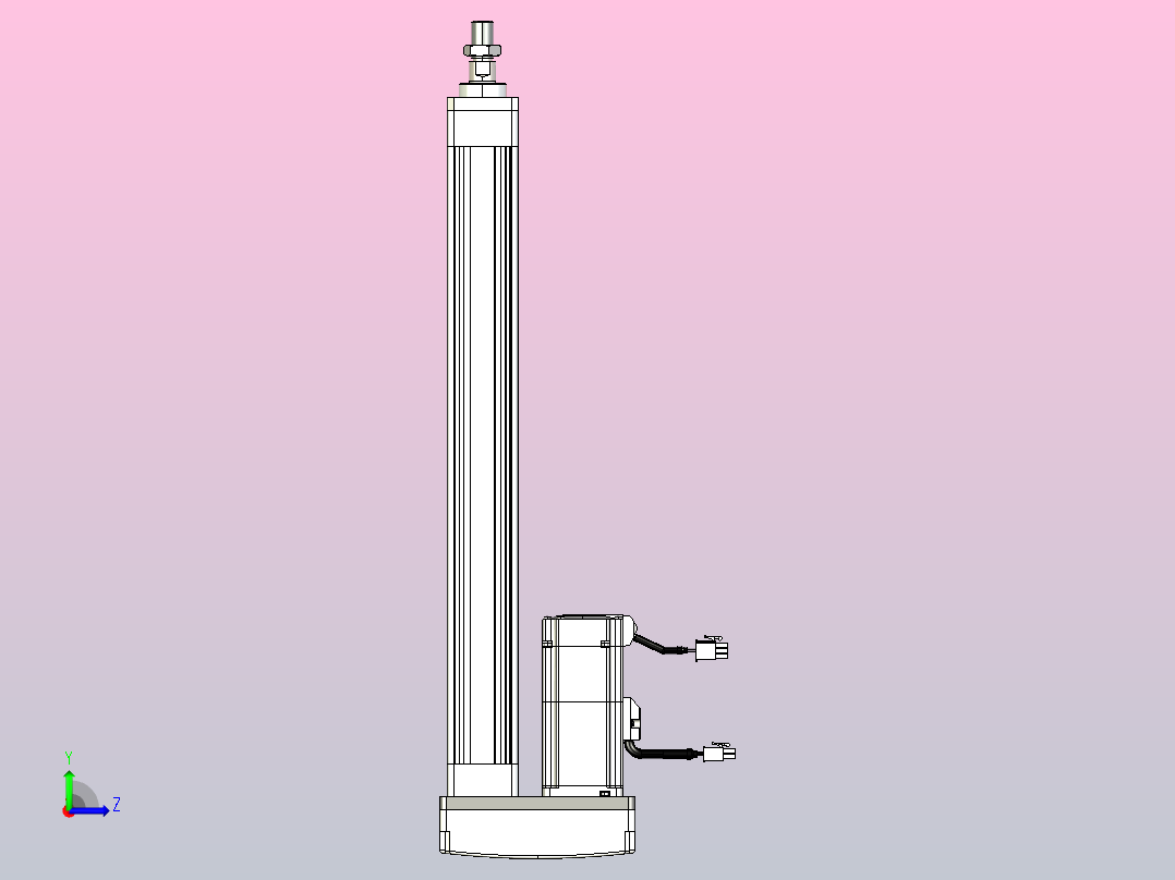 轻载电动缸TPA-ESR40-1210C-L350-MR-FA-W-P40-C3左视图