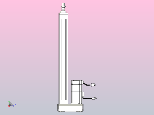 轻载电动缸TPA-ESR40-1210C-L350-MR-FA-W-P40-C3左视缩略图