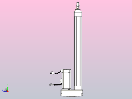 轻载电动缸TPA-ESR40-1210C-L350-MR-FA-W-P40-C3右视缩略图