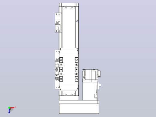滚珠丝杠直线轴内置导轨TPA-GCR-50-1210C-L100-ML-M10-N3俯视缩略图