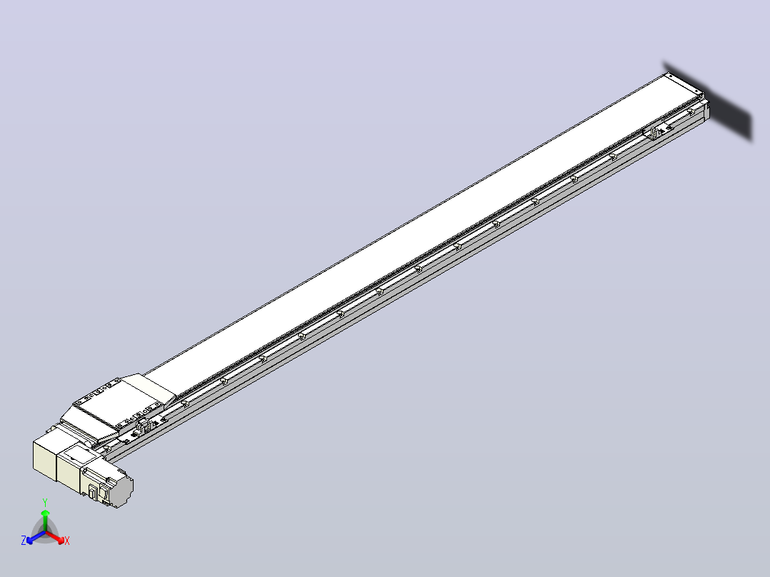 机器人皮带驱动直线轴TPA-GCB-120-P70-L1300-DL-M20-N3主视图