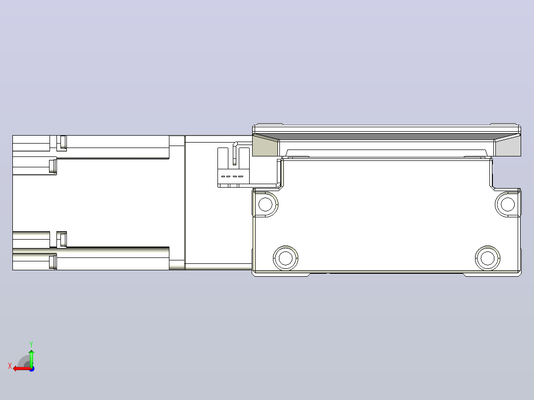 机器人皮带驱动直线轴TPA-GCB-120-P70-L1300-DL-M20-N3后视图