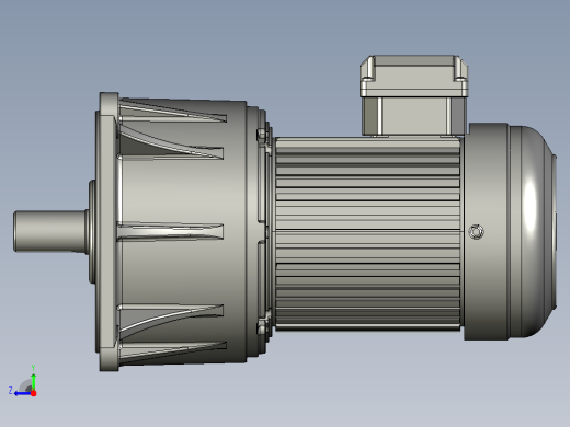 小型三相带刹车三维1.5KW3LS三相带刹车右视缩略图