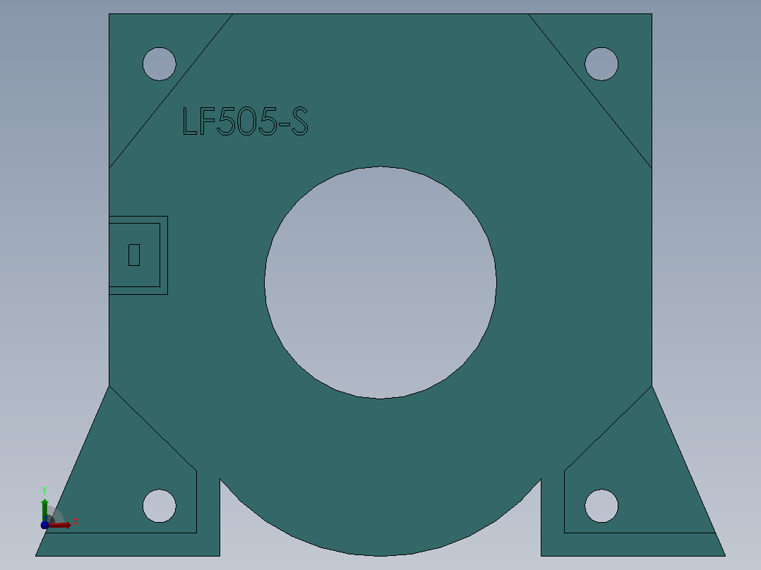 LF505-S 电流传感器前视图