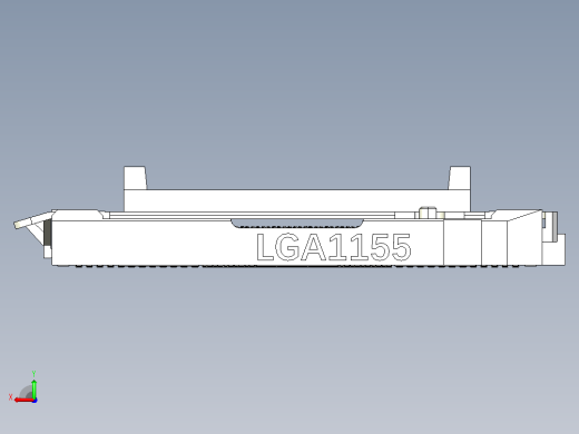 带屏蔽cpu的LGA1155英特尔CPU插槽详细引脚底座后视缩略图