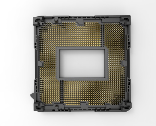 带屏蔽cpu的LGA1155英特尔CPU插槽详细引脚底座缩略图