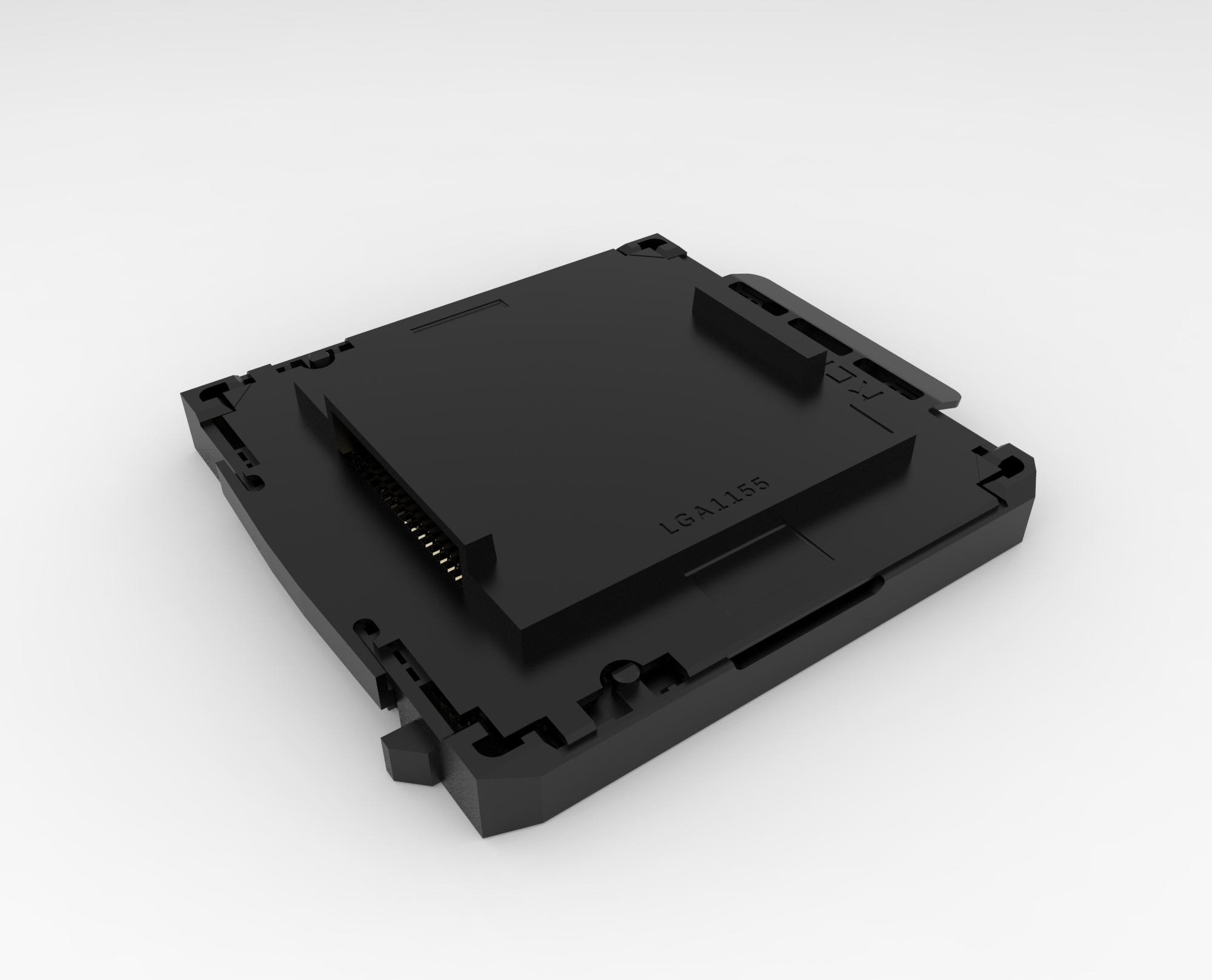 带屏蔽cpu的LGA1155英特尔CPU插槽详细引脚底座