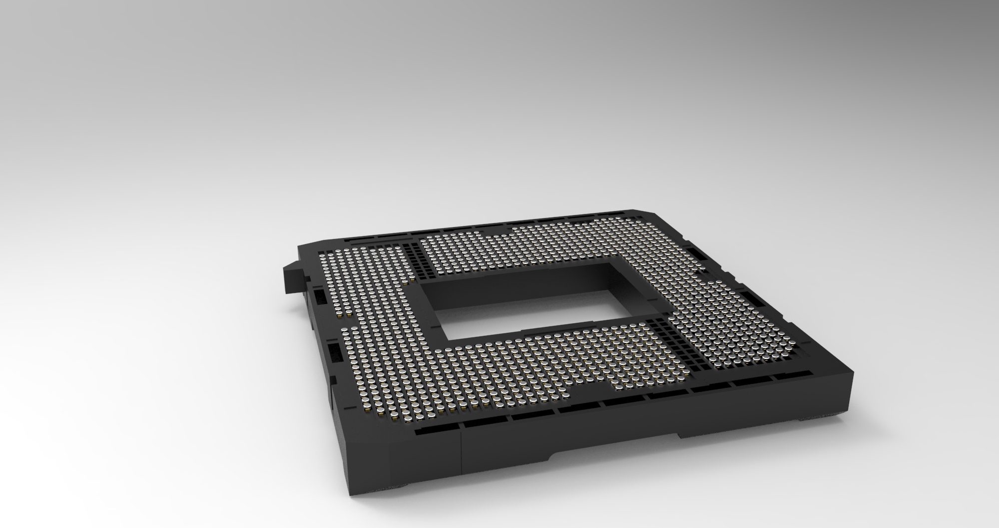带屏蔽cpu的LGA1155英特尔CPU插槽详细引脚底座