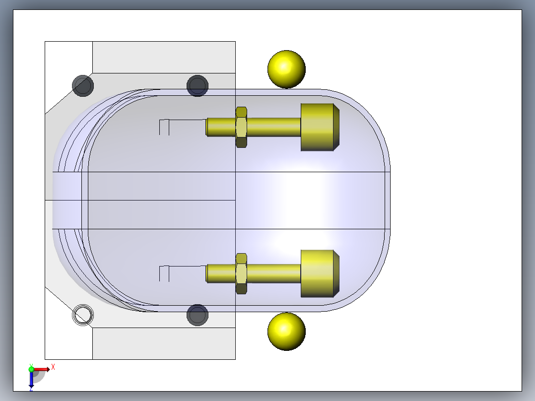 工件姿势可调夹具俯视图