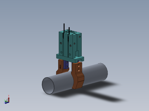 管件夹爪装配体sw18可编辑