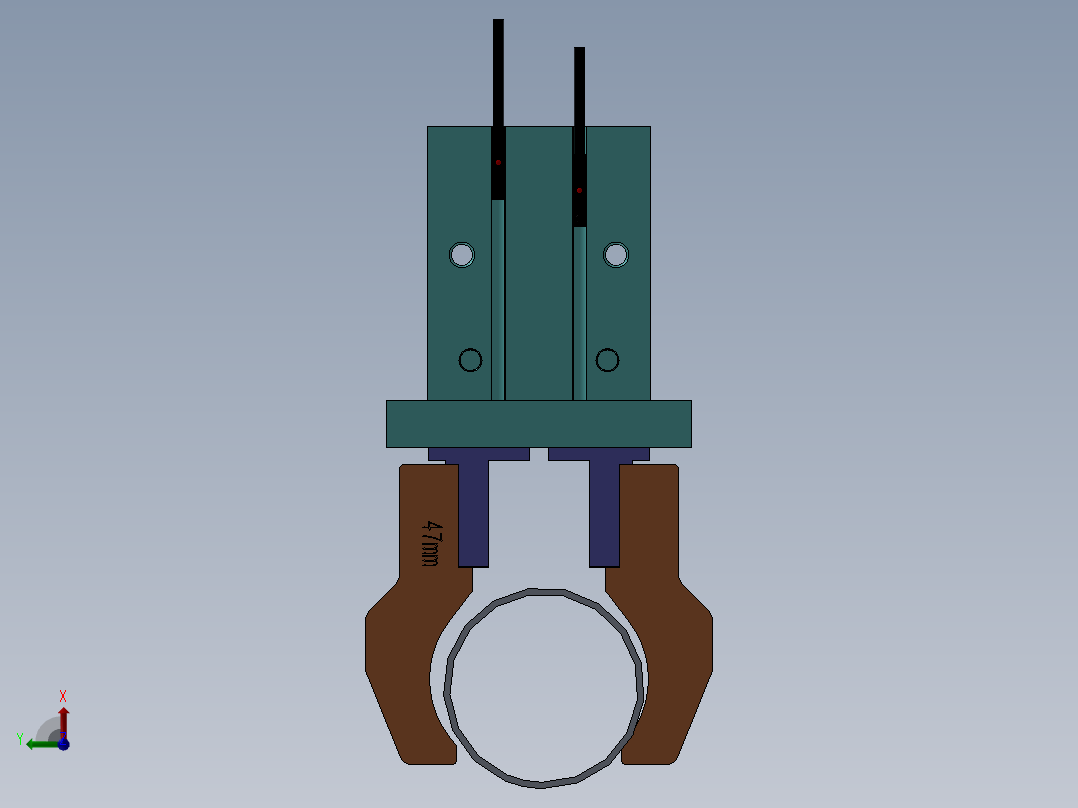 管件夹爪装配体sw18可编辑前视图