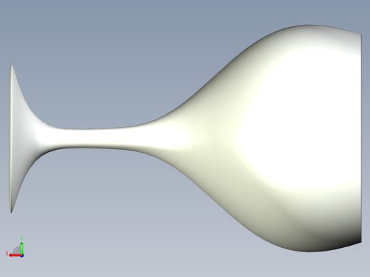 红酒酒杯模型后视缩略图
